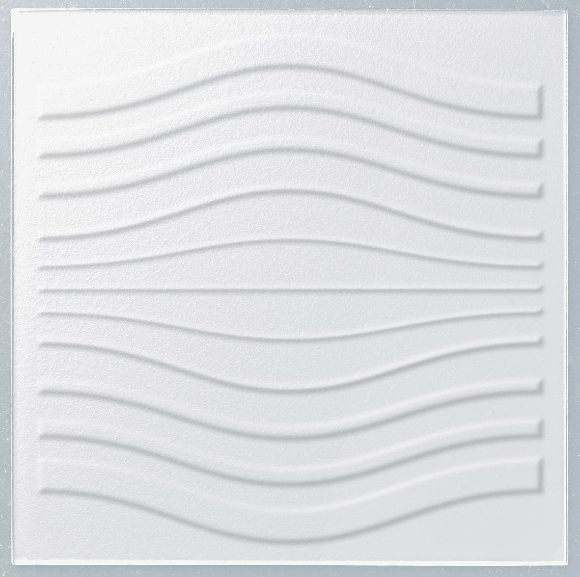 0001 Bright White - Relief Waves