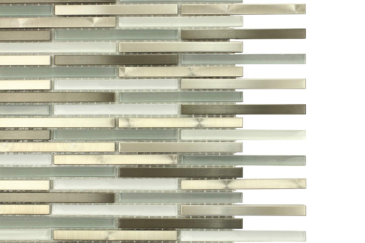 1070 Glacier Pencils (Linear) Offset - Villi Mosaic Glass & Metal