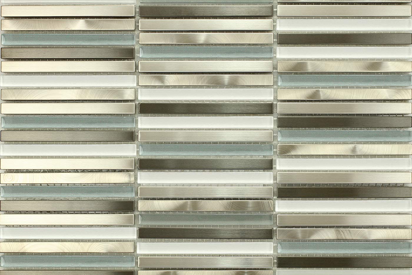 1070 Glacier Pencils (Linear) Parallel - Villi Mosaic Glass & Metal