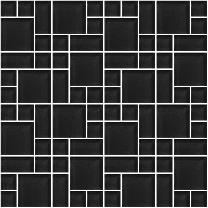 Unicolor Mosaics Multiformat - Black