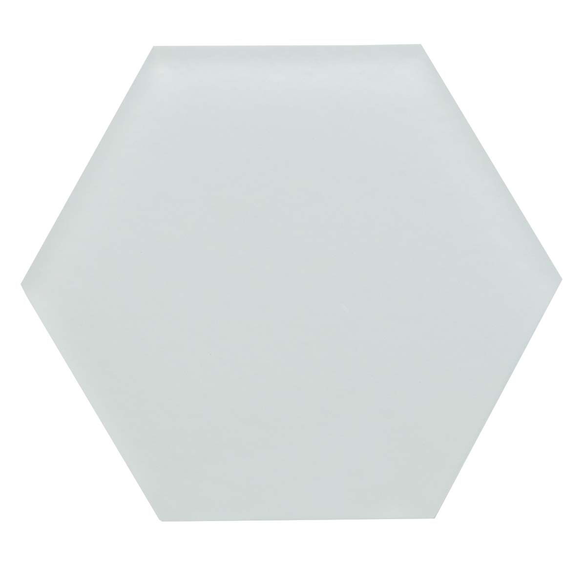 0001 Bright White - Hexagon Matte
