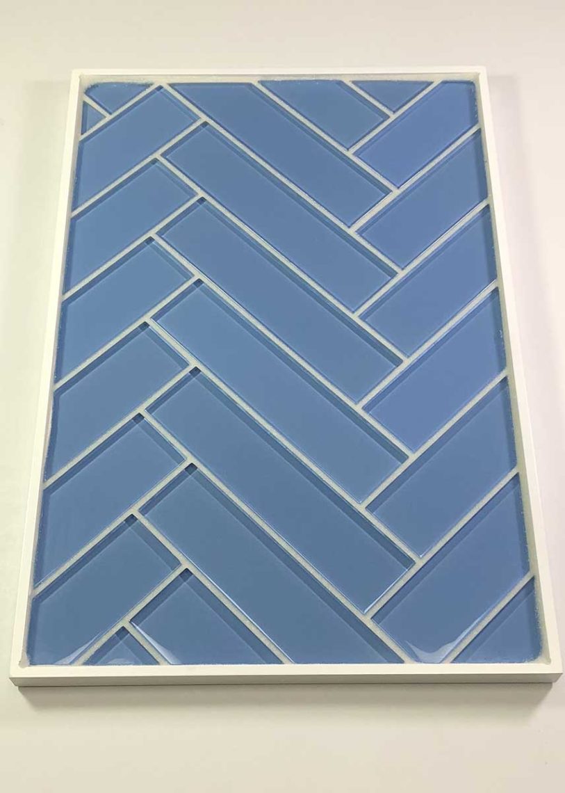 Villi Blue Sky 2x8 Heringbone Pattern Custom